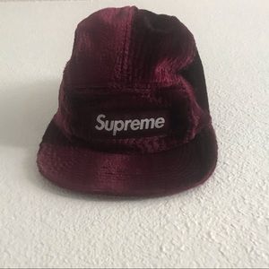 Supreme Suede Camp Cap